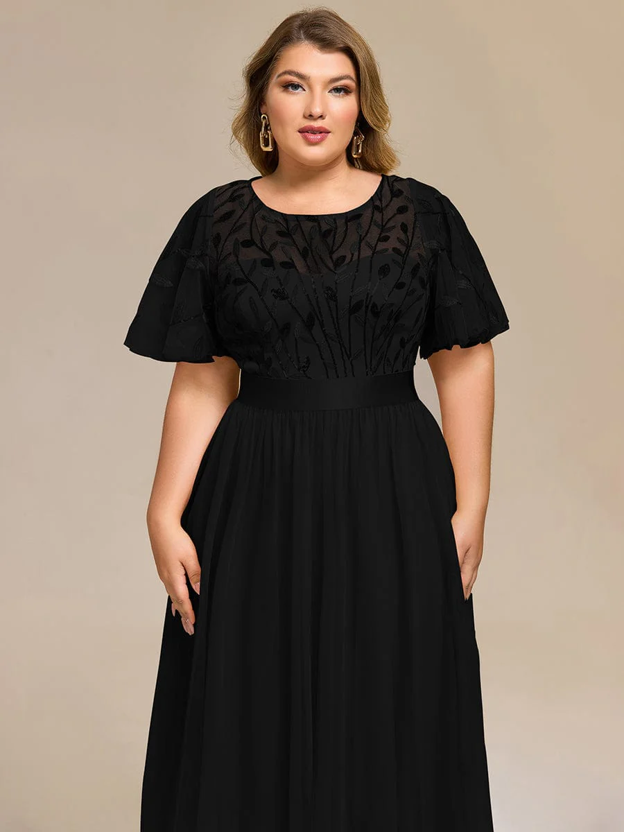 ever TAYLOR|Designer Sequin Leaf Midi Wedding Guest Dress - Image 23