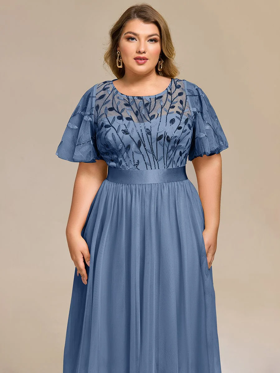 ever TAYLOR|Designer Sequin Leaf Midi Wedding Guest Dress - Image 36