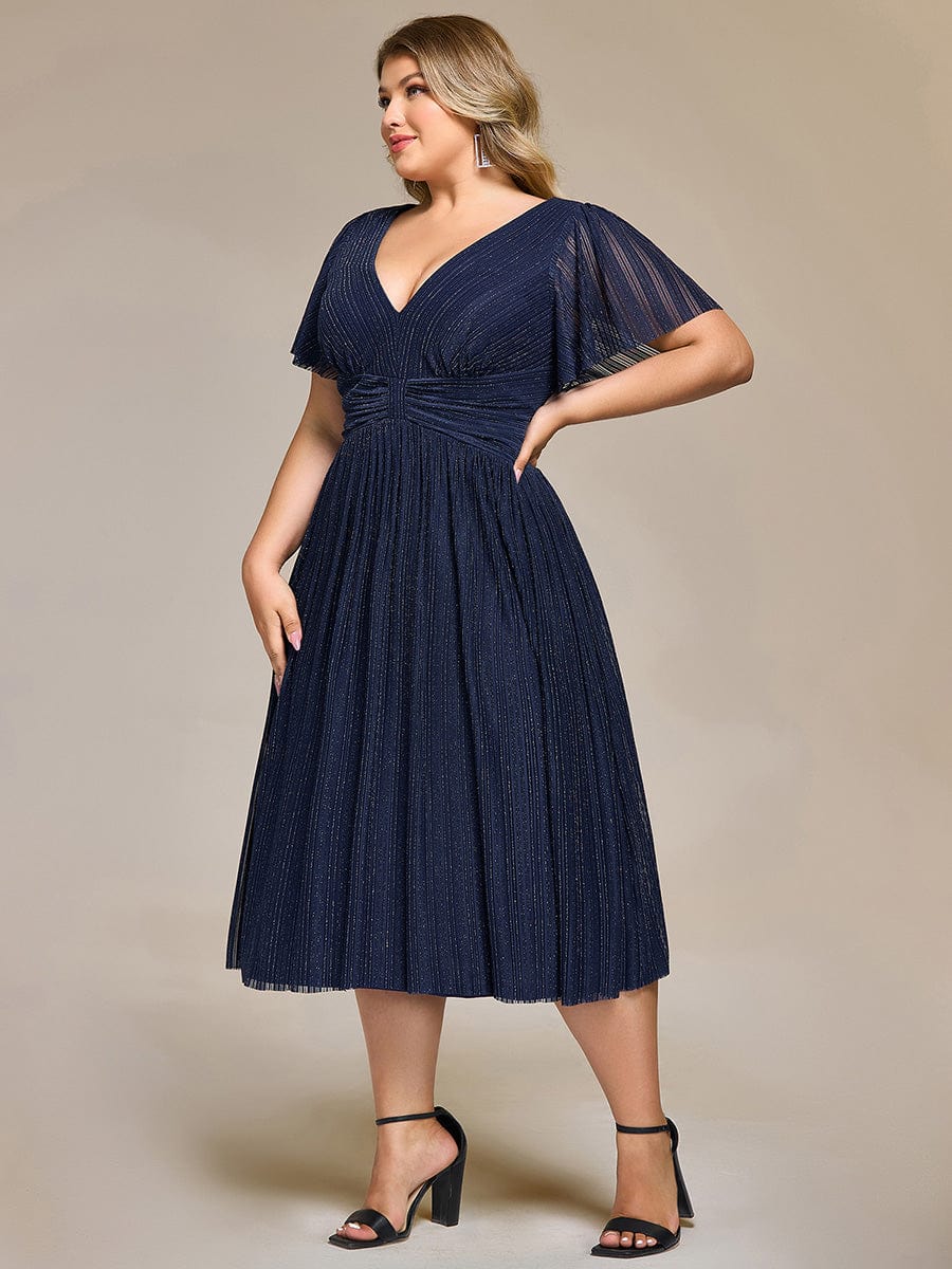 ever QUINN|Glittery Midi Evening Dress - Image 17