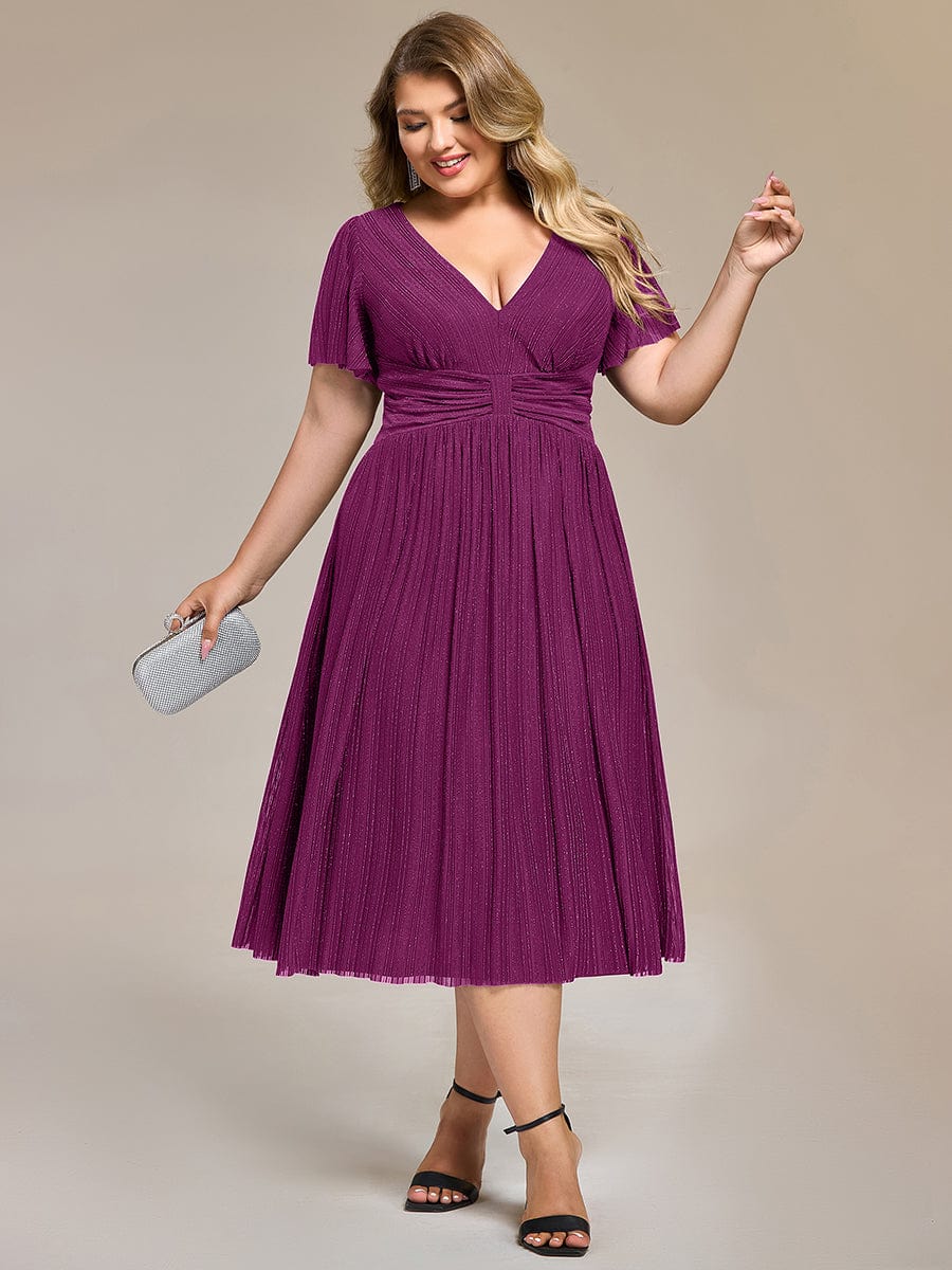 ever QUINN|Glittery Midi Evening Dress - Image 21