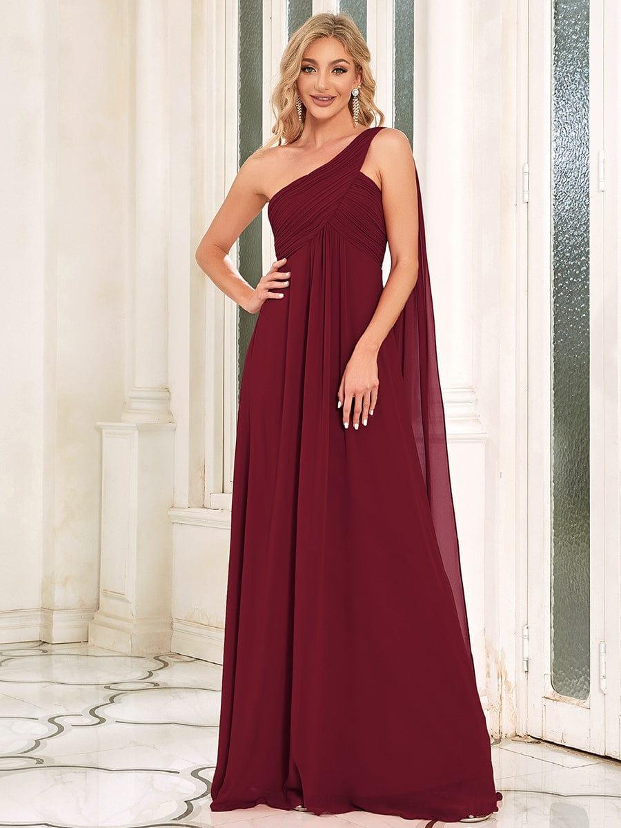 ever ANAYA|Maxi Long Chiffon One Shoulder Evening Dress for Women(Final Sale) - Image 17
