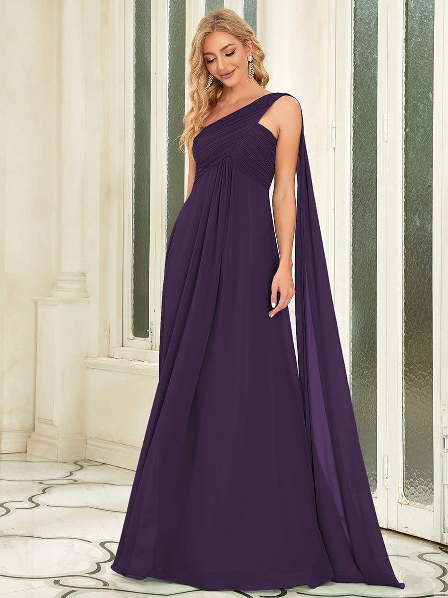 ever ANAYA|Maxi Long Chiffon One Shoulder Evening Dress for Women(Final Sale) - Image 46