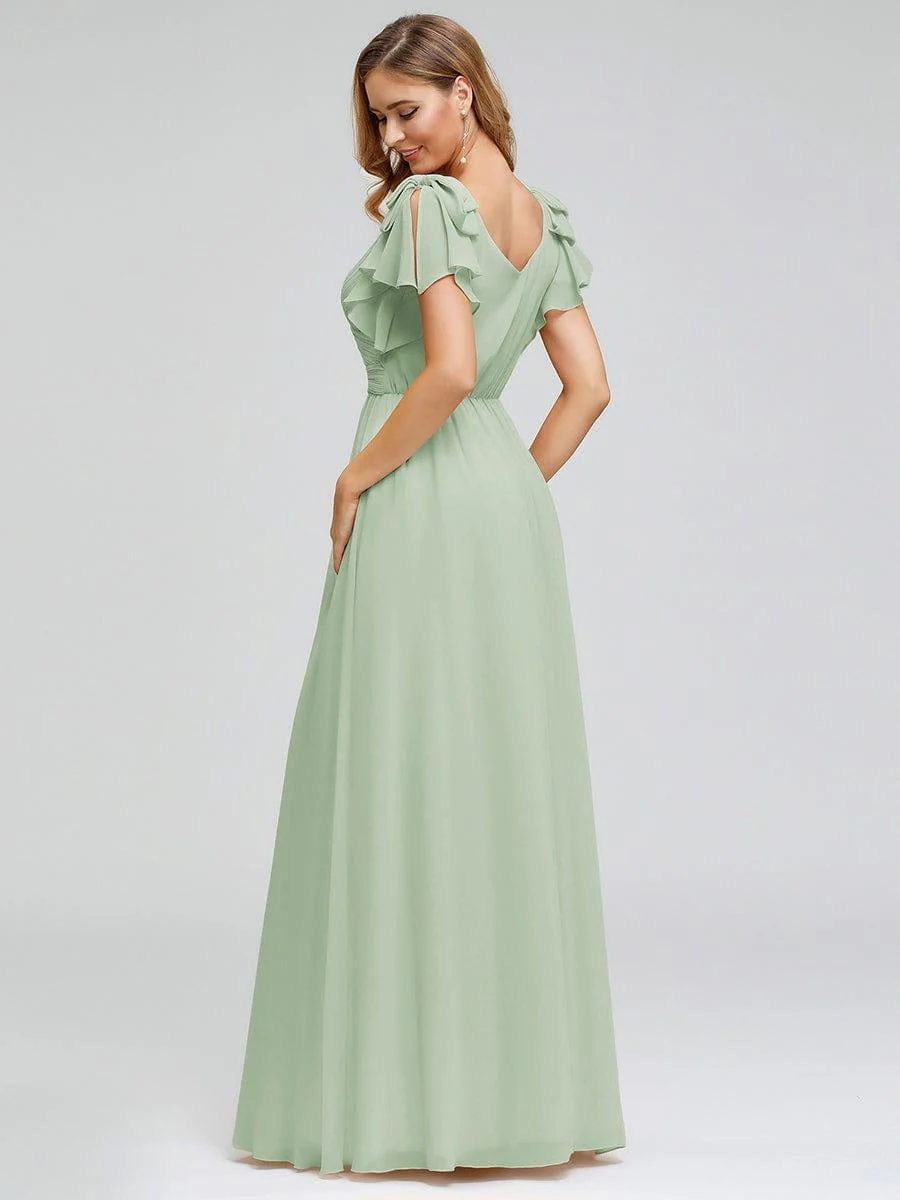 ever AVELYN|Maxi Long Chiffon Evening Dress for Women with Ruffles Sleeves - Image 18