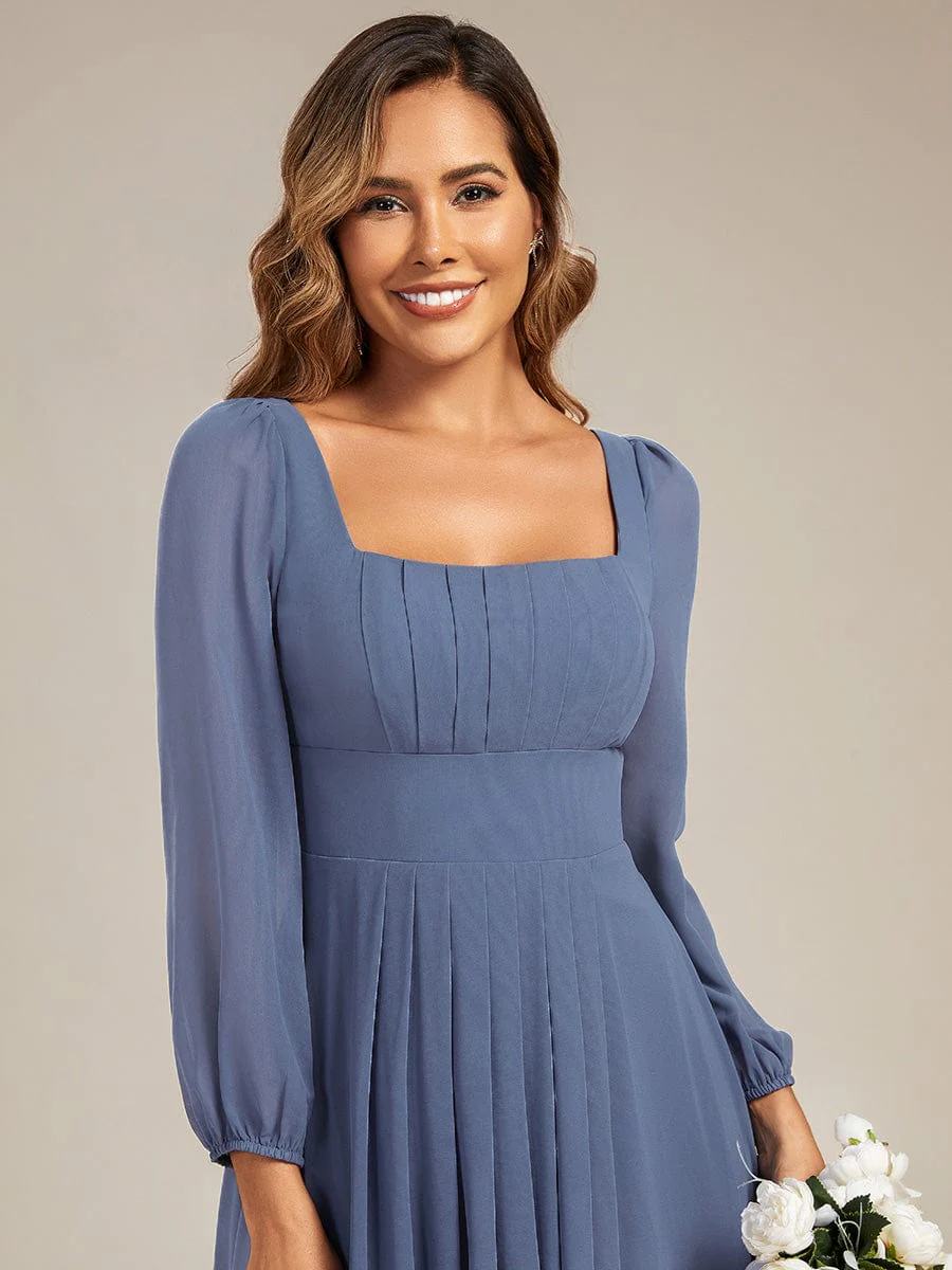 ever LYDIA|Chiffon Lantern Sleeve Maxi Dress - Image 5