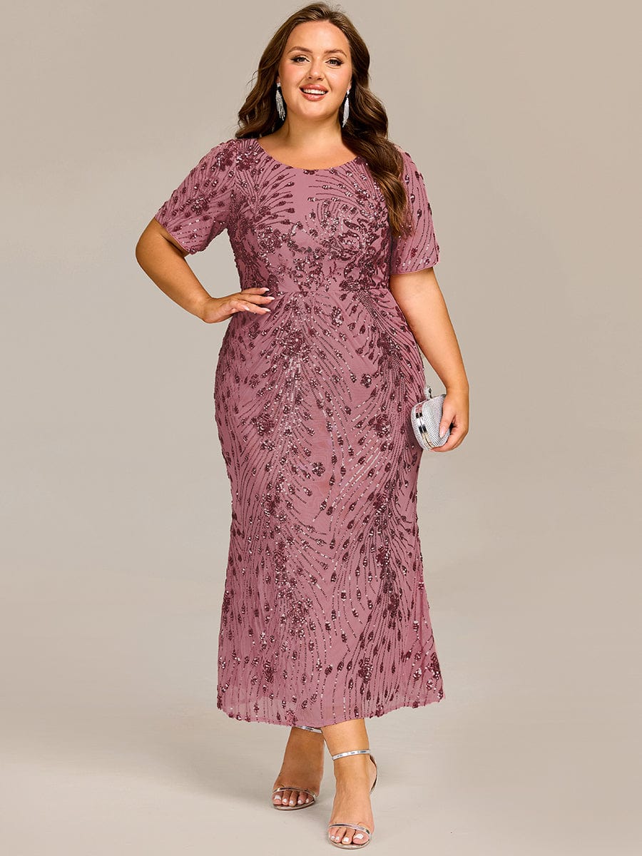ever HAYLEN|Sequin Mermaid Round Neck Evening Dress - Image 38