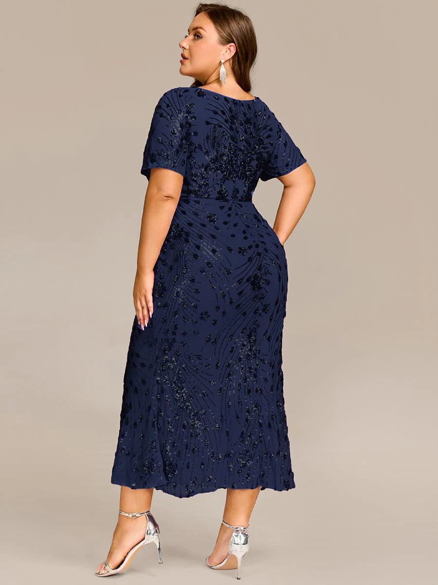 ever HAYLEN|Sequin Mermaid Round Neck Evening Dress - Image 47