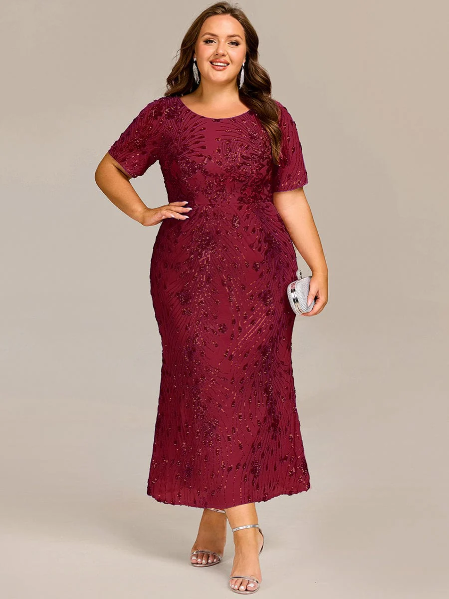 ever HAYLEN|Sequin Mermaid Round Neck Evening Dress - Image 51
