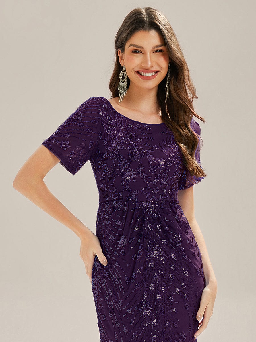 ever HAYLEN|Sequin Mermaid Round Neck Evening Dress - Image 68