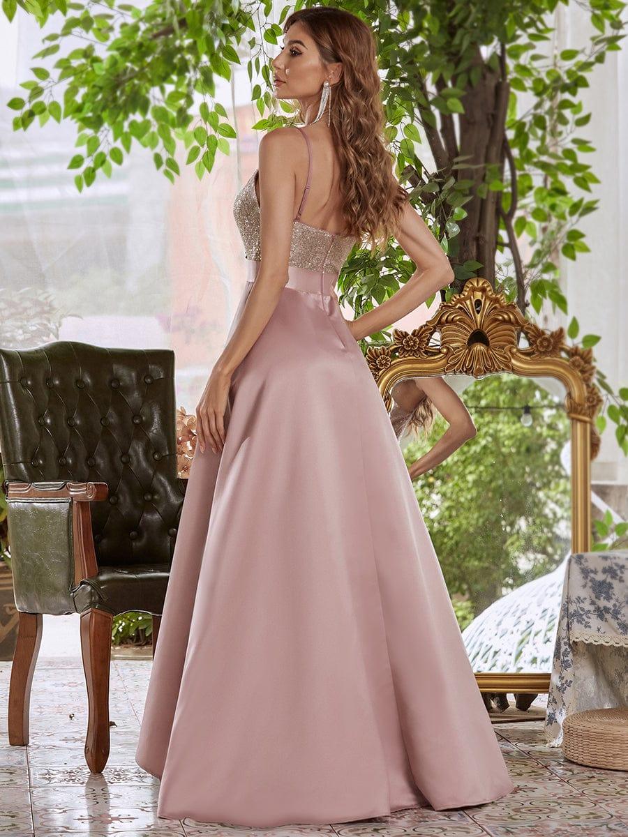 ever ALYNA|Sexy Backless Sparkly Prom Dresses for Women with Irregular Hem - Image 6