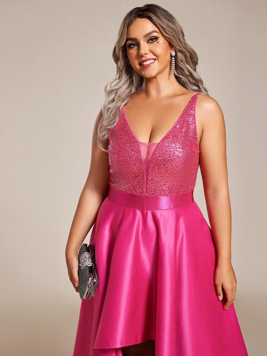 ever ALYNA|Sexy Backless Sparkly Prom Dresses for Women with Irregular Hem - Image 66