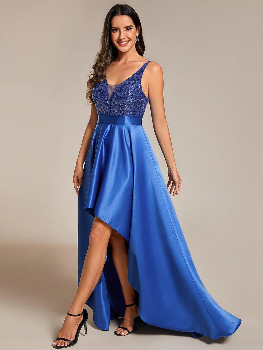 ever ALYNA|Sexy Backless Sparkly Prom Dresses for Women with Irregular Hem - Image 76