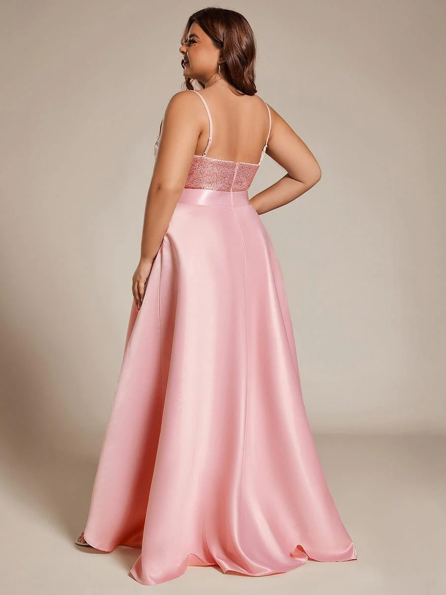 ever ALYNA|Sexy Backless Sparkly Prom Dresses for Women with Irregular Hem - Image 87