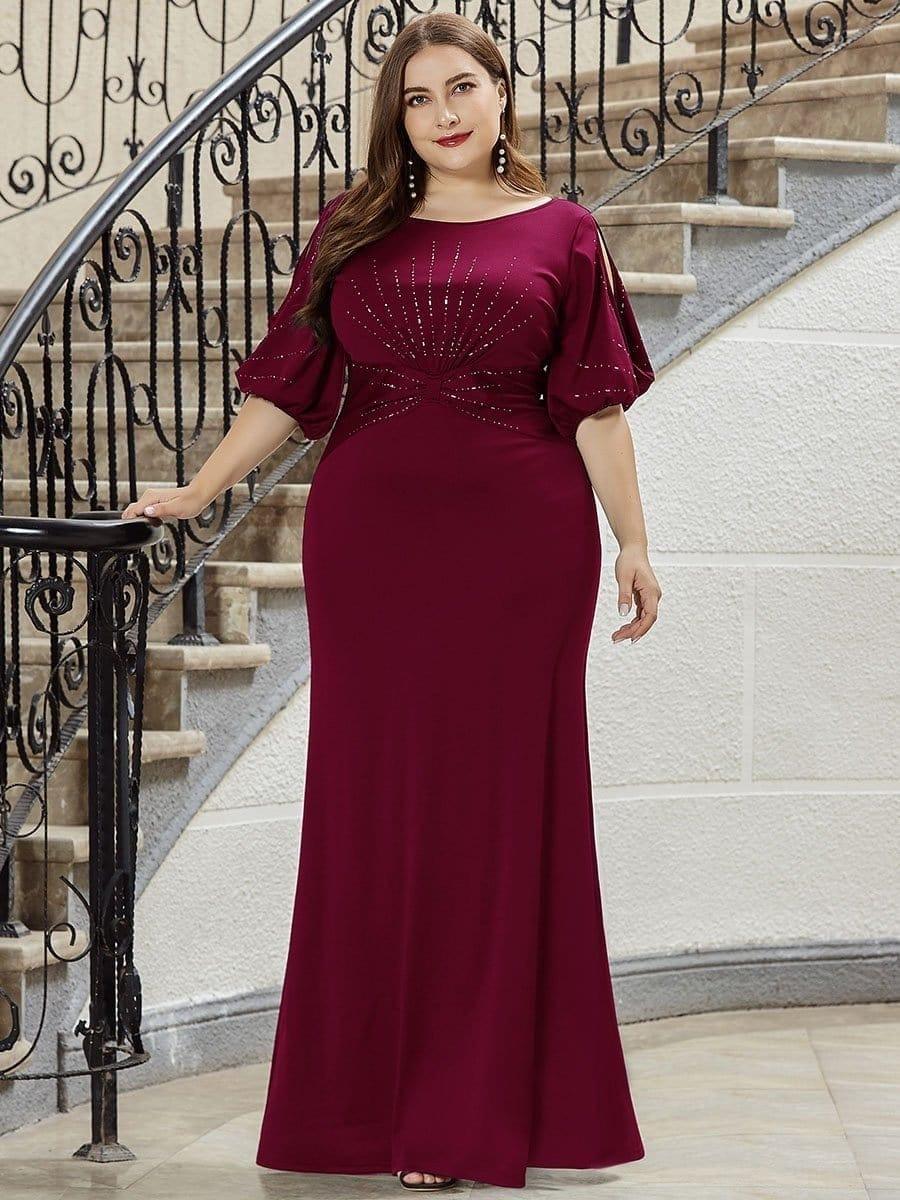 pretty VICOTIRE|Simple Maxi Plus Size Mermaid Party Dresses for Women - Image 10