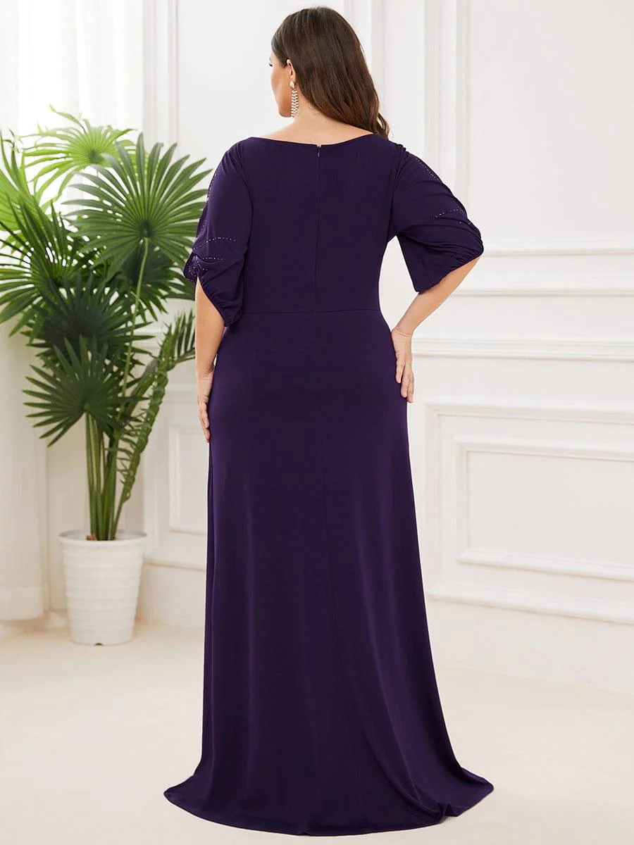 pretty VICOTIRE|Simple Maxi Plus Size Mermaid Party Dresses for Women - Image 15