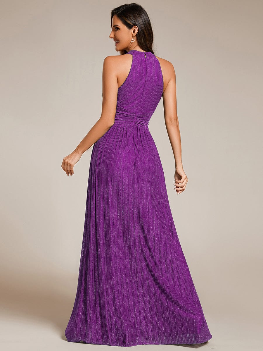 ever EVERLAINE|Sparkle Halter Neck Formal Dress with A-line Silhouette In Pink - Image 7