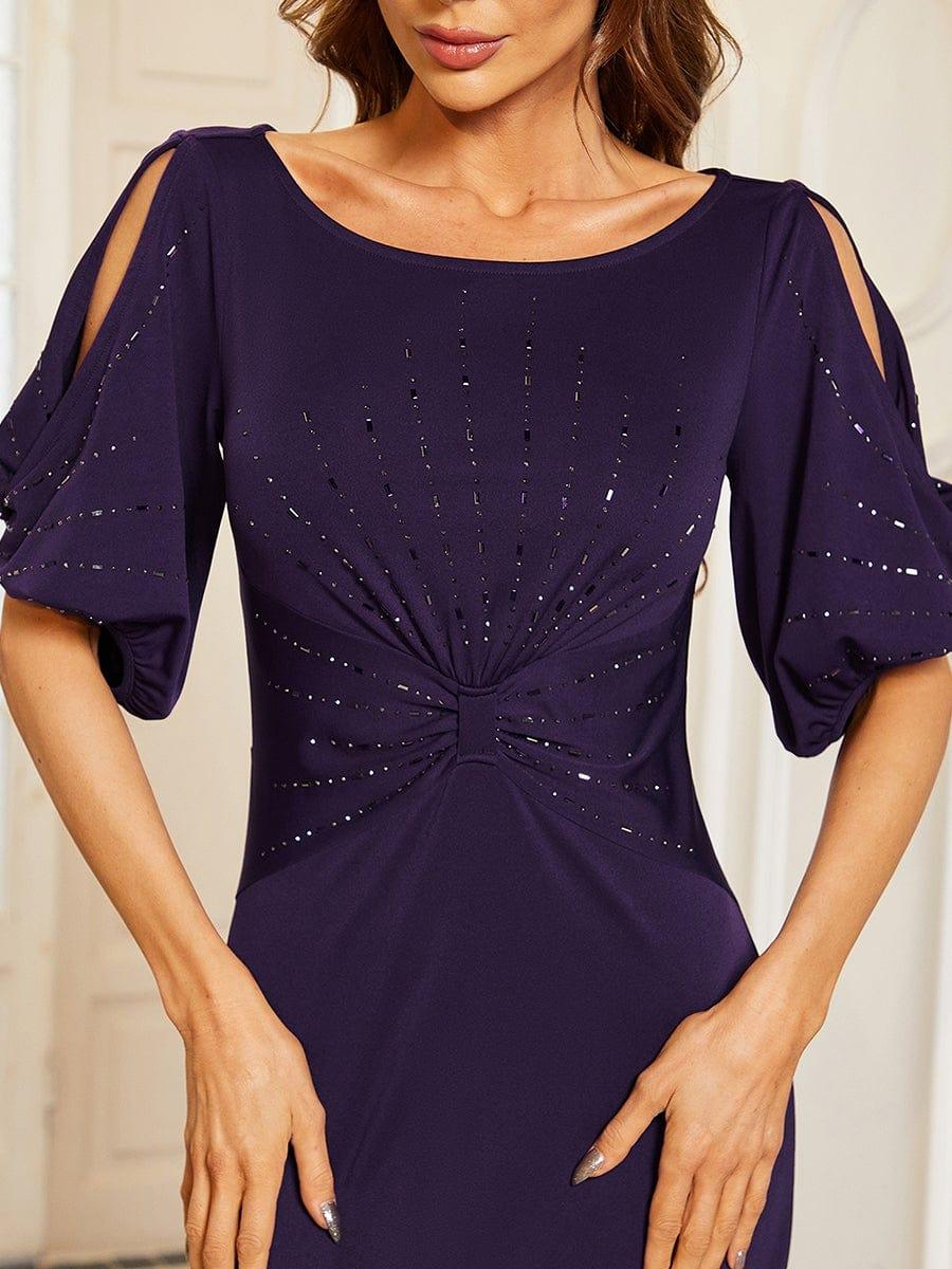 ever VICOTIRE|Trendy Round Neck Floor Length Evening Dress for Women - Image 24