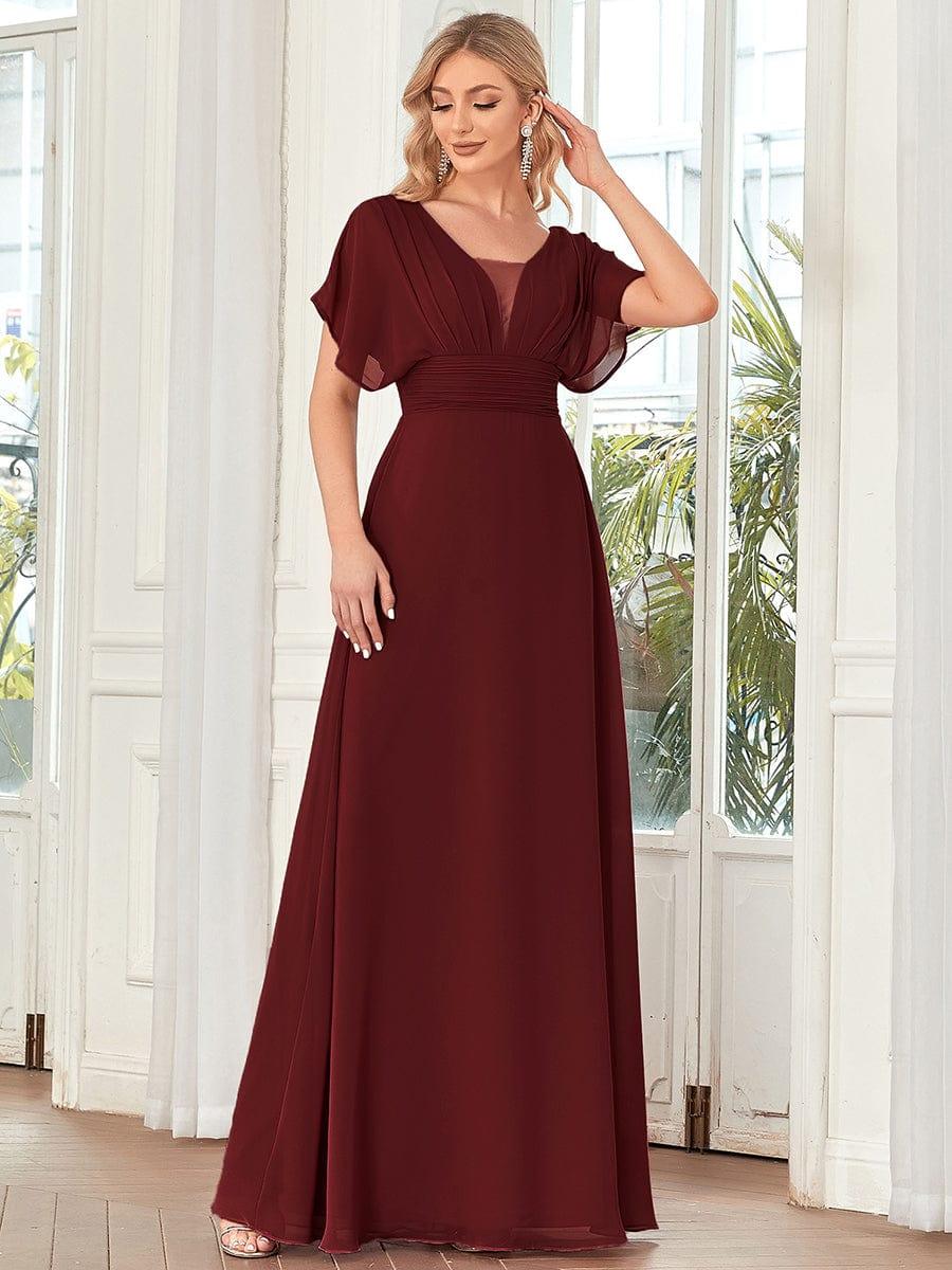 ever AMBRYN|Women's A-Line Empire Waist Chiffon Evening Party Maxi Dress - Image 10