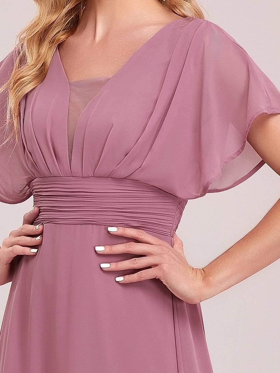 ever AMBRYN|Women's A-Line Empire Waist Chiffon Evening Party Maxi Dress - Image 20