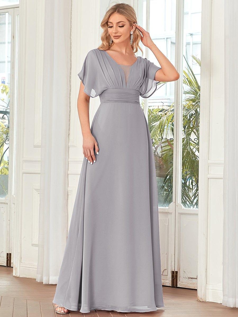 ever AMBRYN|Women's A-Line Empire Waist Chiffon Evening Party Maxi Dress - Image 30