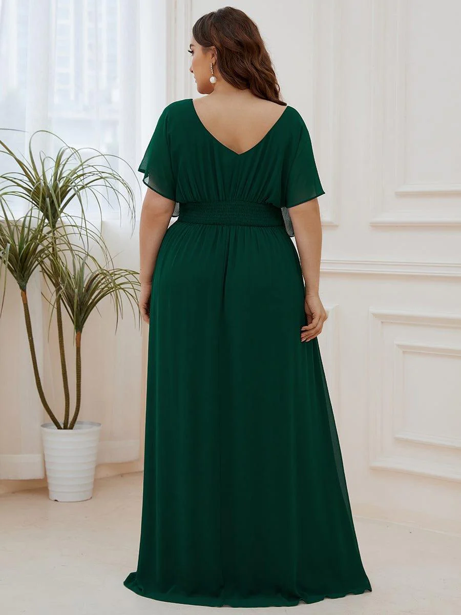 ever AMBRYN|Women's A-Line Empire Waist Chiffon Evening Party Maxi Dress - Image 7