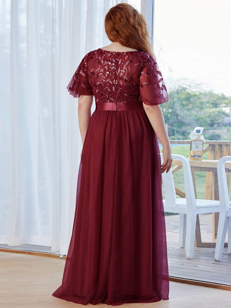 ever SAPHIR|Women's A-Line Short Sleeve Embroidery Floor Length Wedding Guest Dresses - Image 22