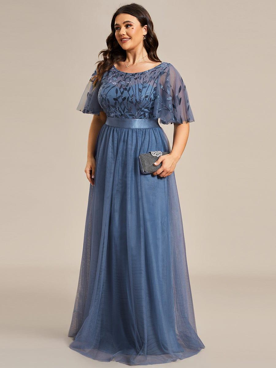 ever SAPHIR|Women's A-Line Short Sleeve Embroidery Floor Length Wedding Guest Dresses - Image 66