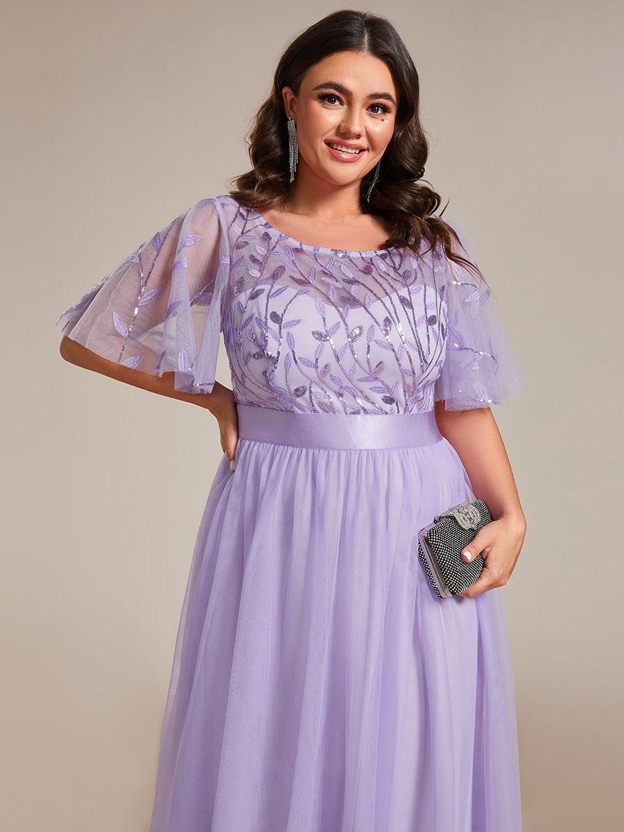 ever SAPHIR|Women's A-Line Short Sleeve Embroidery Floor Length Wedding Guest Dresses - Image 83