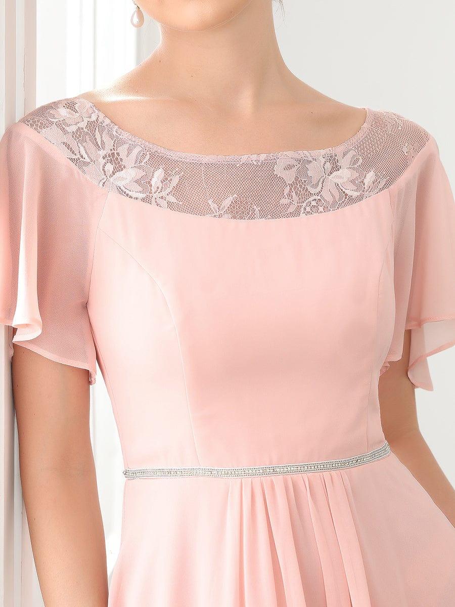 Women's Casual Boat Neck A-Line Midi Dress with Irregular Hem(Final Sale) - Image 15