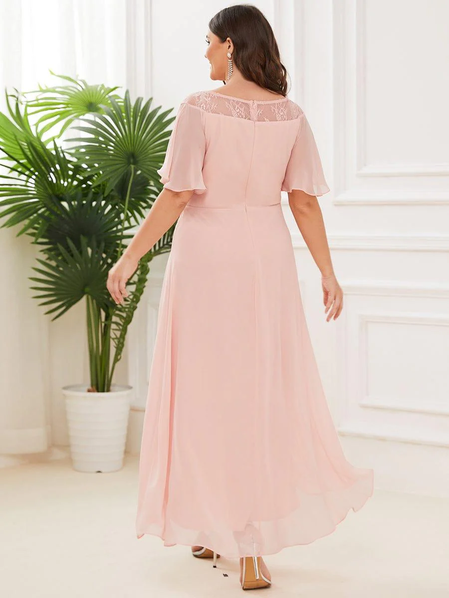 Women's Casual Boat Neck A-Line Midi Dress with Irregular Hem(Final Sale) - Image 18
