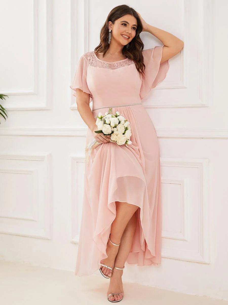 Women's Casual Boat Neck A-Line Midi Dress with Irregular Hem(Final Sale) - Image 20