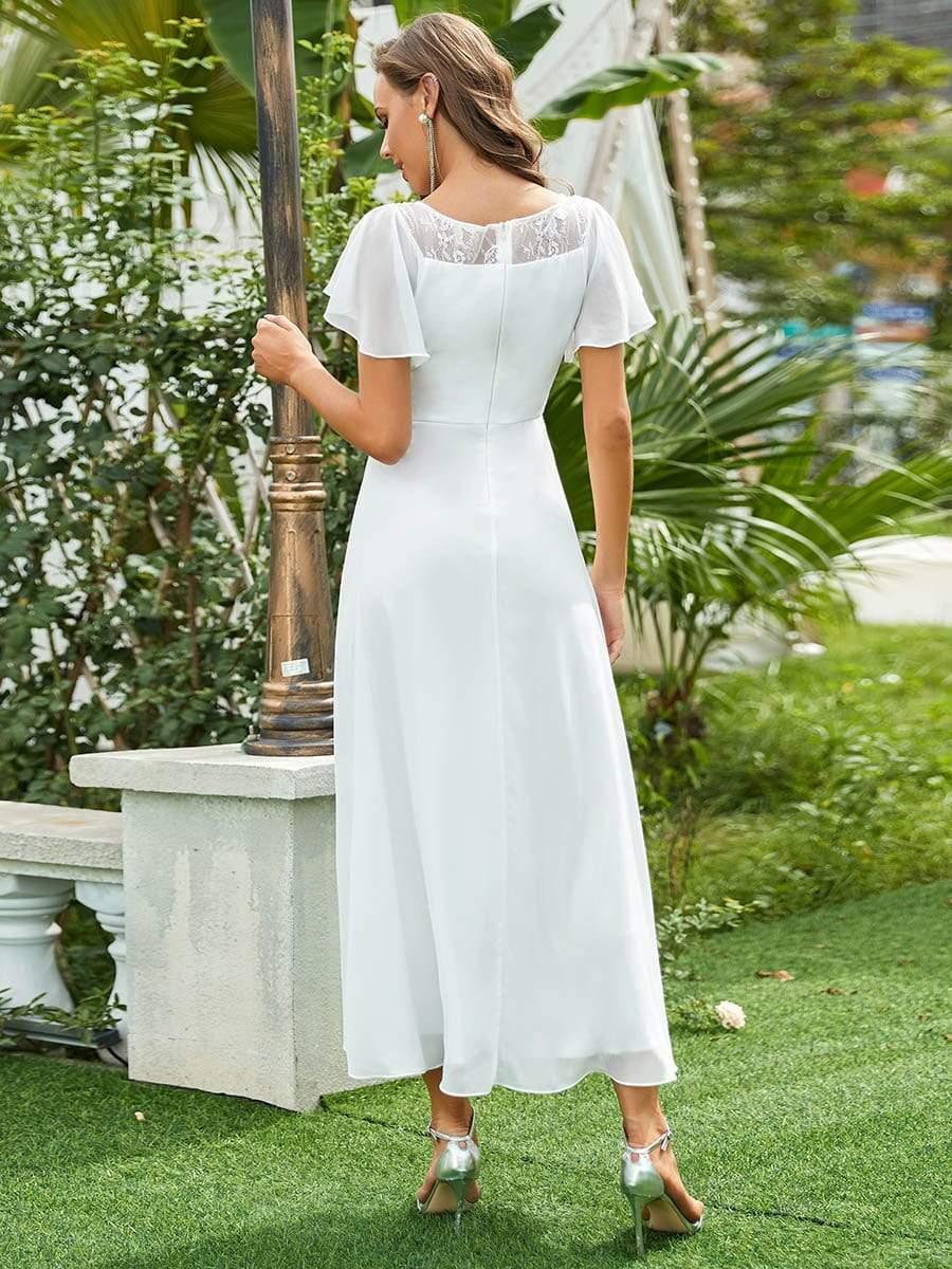 Women's Casual Boat Neck A-Line Midi Dress with Irregular Hem(Final Sale) - Image 22