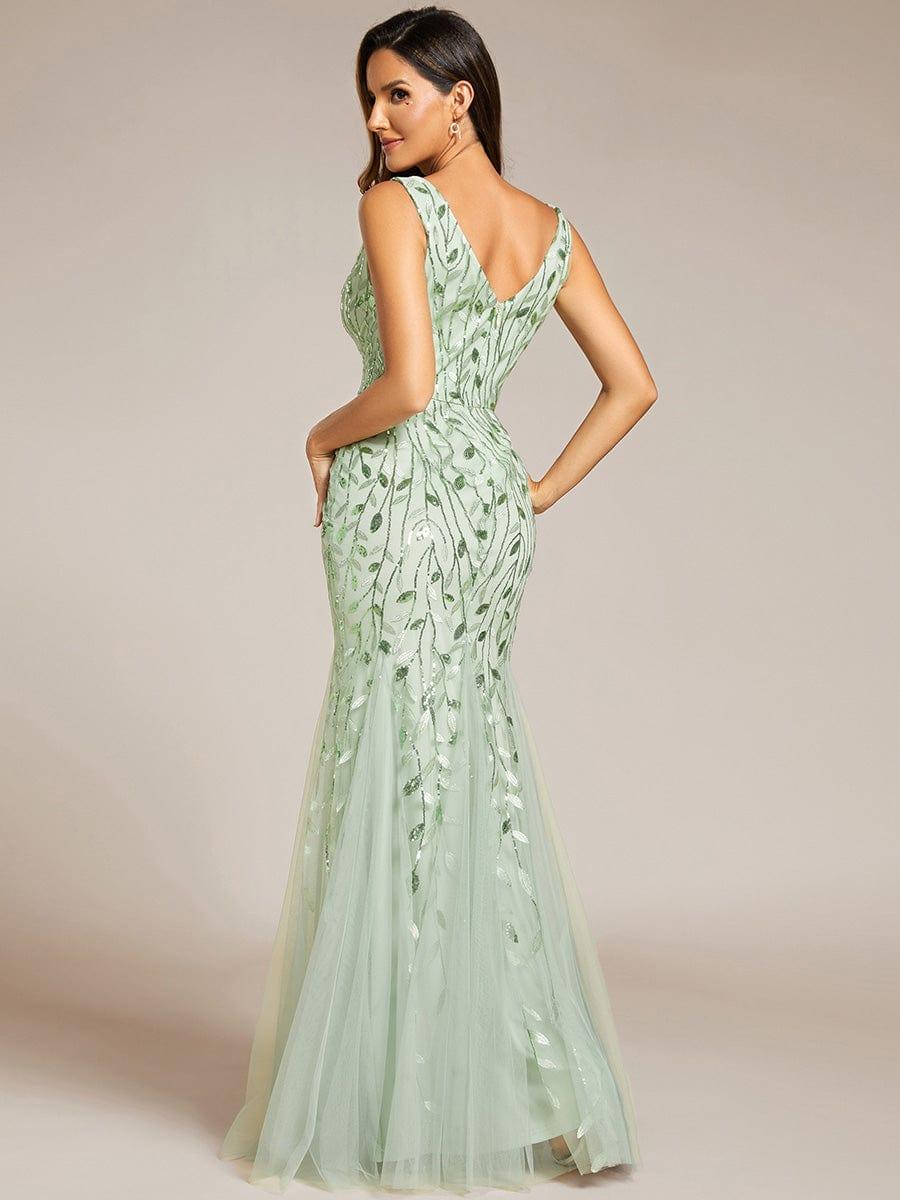 ever ORIEL|Women's Double V-Neck Fishtail Sequins Wedding Guest Dress - Image 102