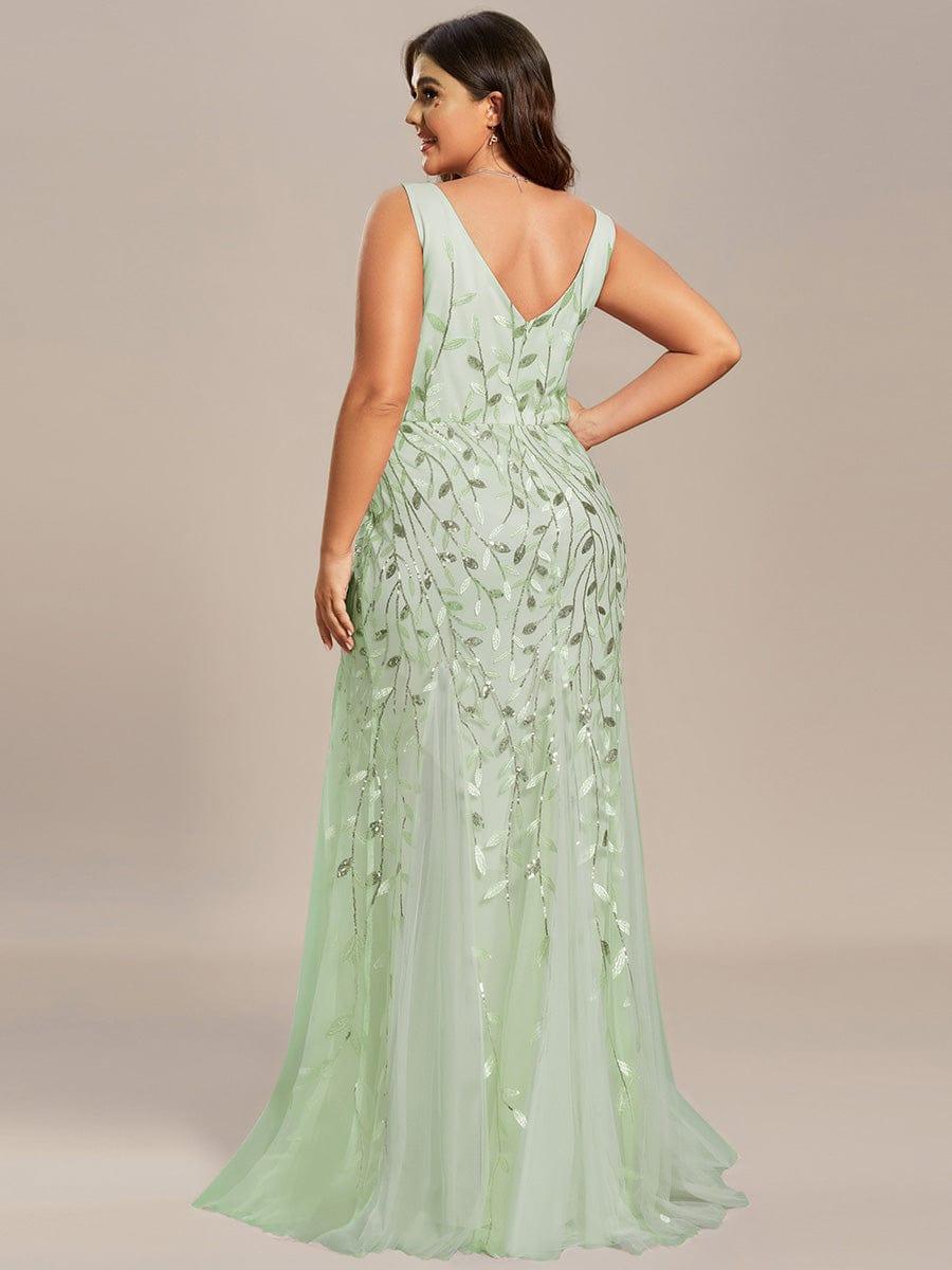 ever ORIEL|Women's Double V-Neck Fishtail Sequins Wedding Guest Dress - Image 108