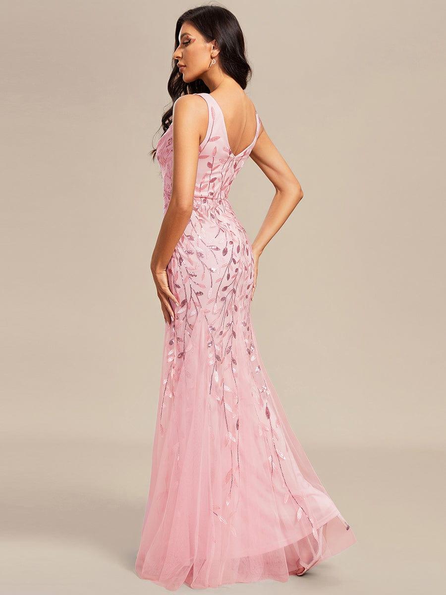 ever ORIEL|Women's Double V-Neck Fishtail Sequins Wedding Guest Dress - Image 61