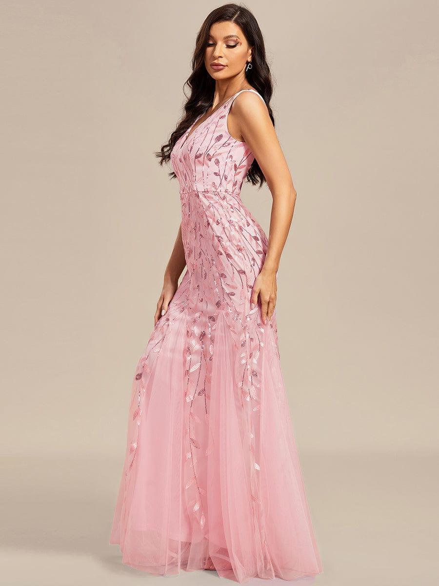 ever ORIEL|Women's Double V-Neck Fishtail Sequins Wedding Guest Dress - Image 63
