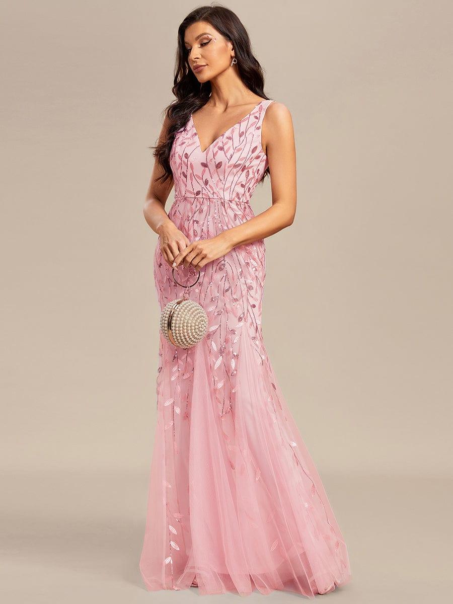 ever ORIEL|Women's Double V-Neck Fishtail Sequins Wedding Guest Dress - Image 64