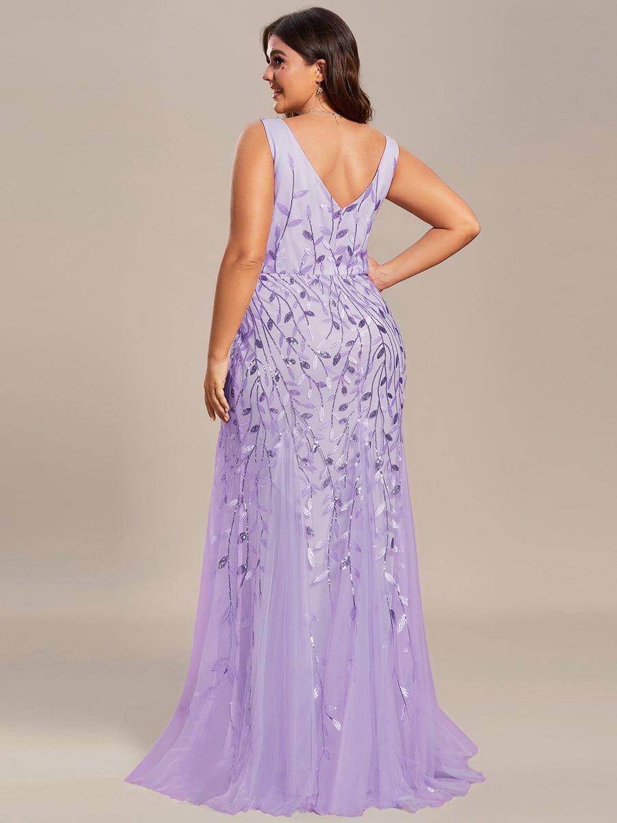 ever ORIEL|Women's Double V-Neck Fishtail Sequins Wedding Guest Dress - Image 86