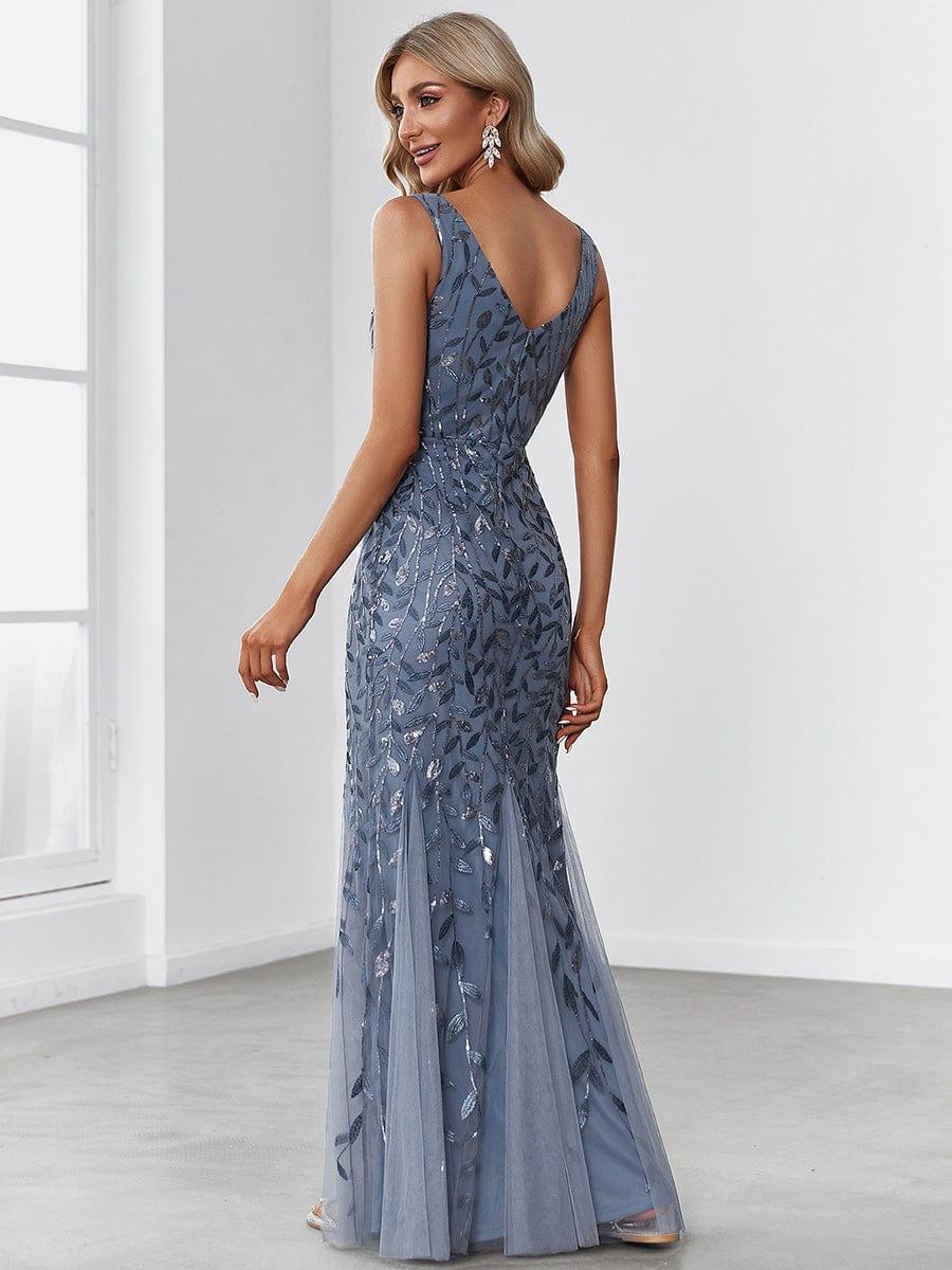 ever ORIEL|Women's Double V-Neck Fishtail Sequins Evening Dress - Image 23
