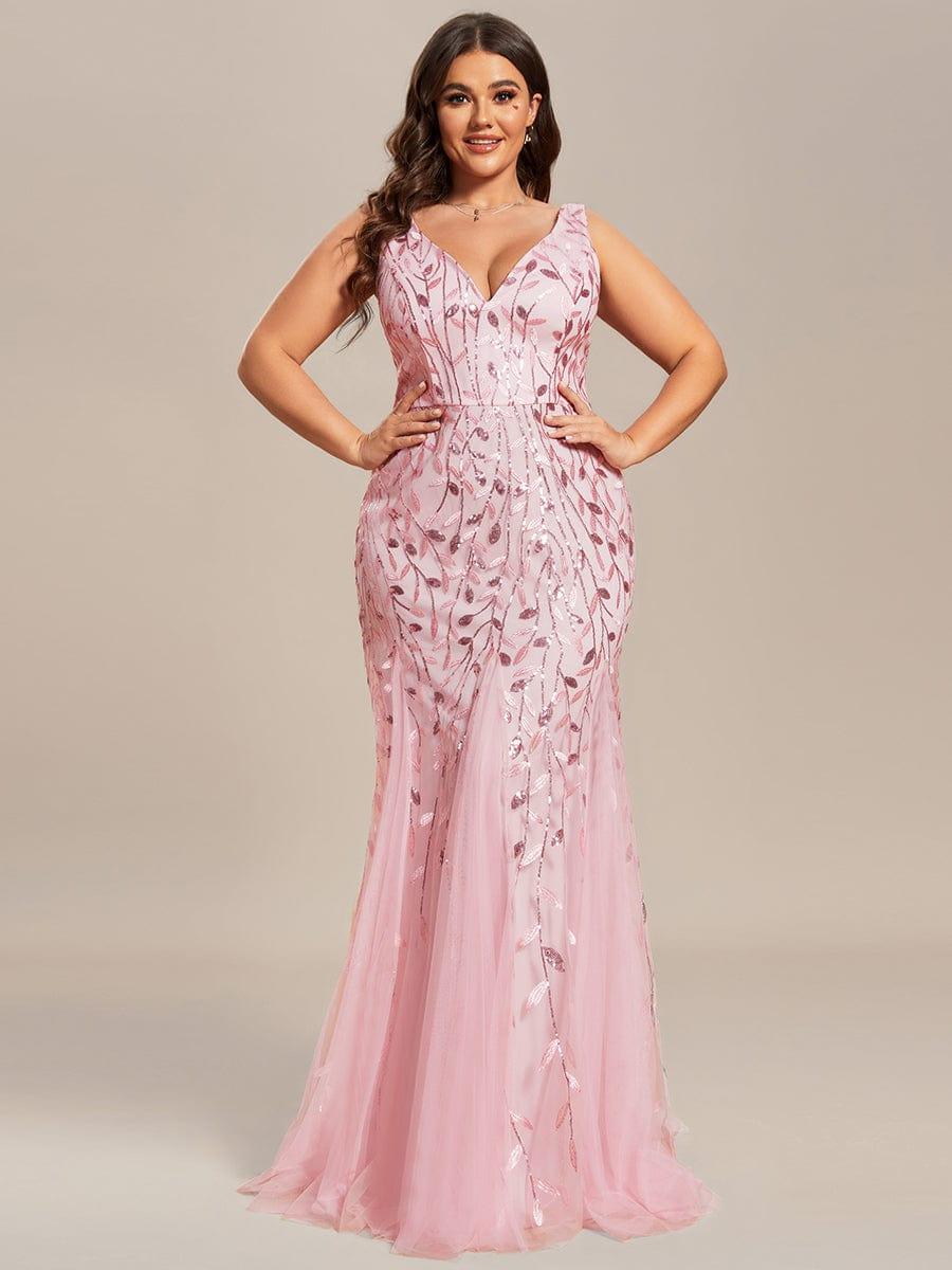 ever ORIEL|Women's Double V-Neck Fishtail Sequins Evening Dress - Image 69