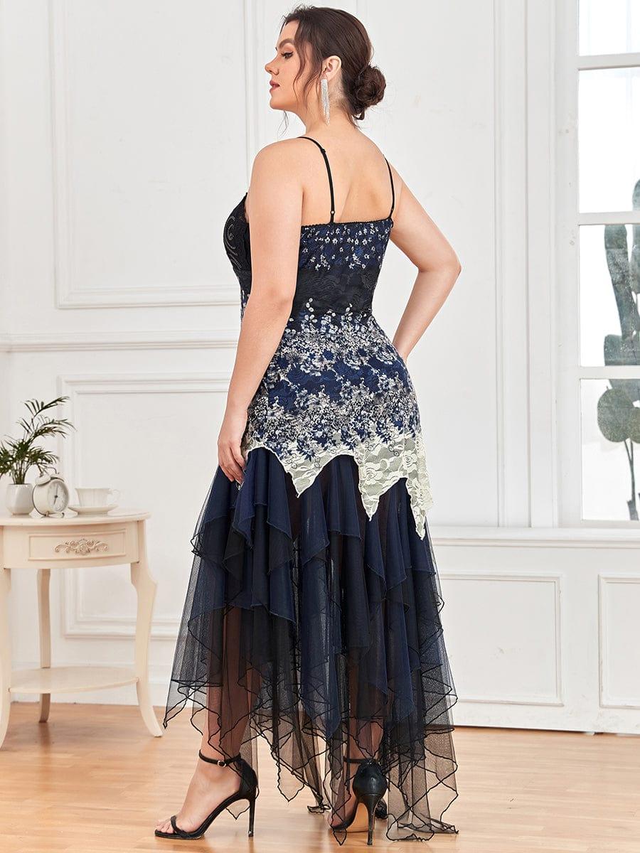 Women's Sexy V Neck Irregular Hem Cocktail Prom Dresses(Final Sale) - Image 30