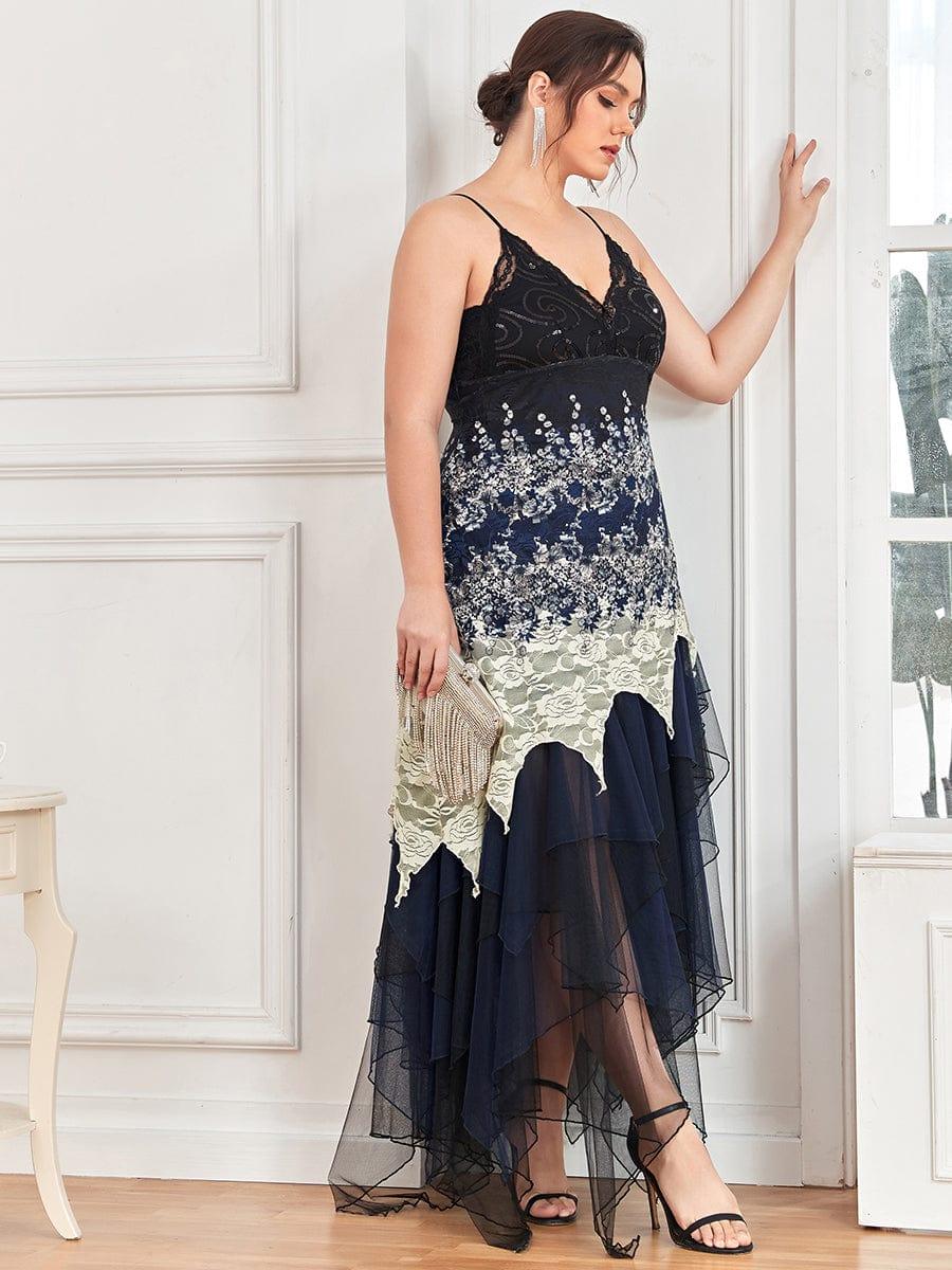 Women's Sexy V Neck Irregular Hem Cocktail Prom Dresses(Final Sale) - Image 31