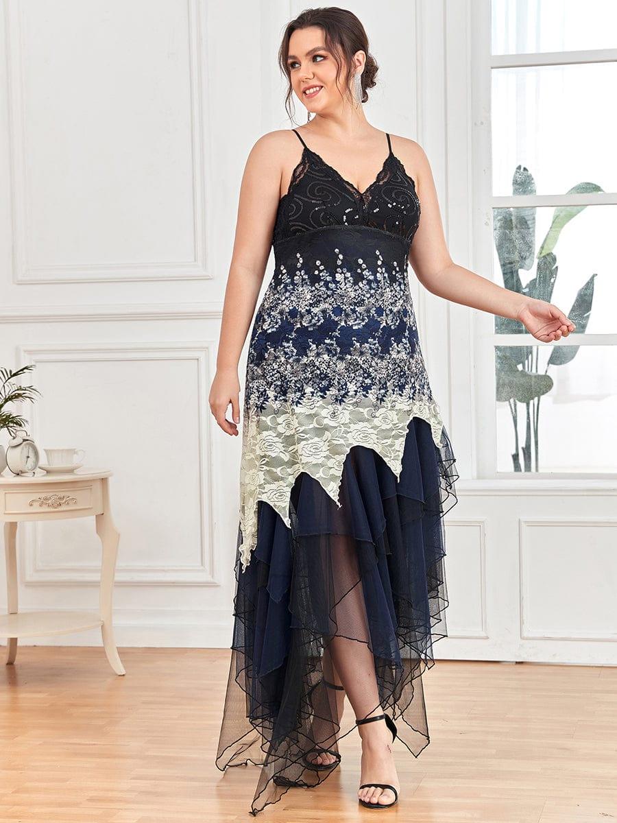 Women's Sexy V Neck Irregular Hem Cocktail Prom Dresses(Final Sale) - Image 33